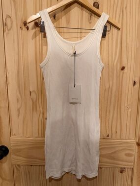 Spell Cream Ribbed Tank Dress